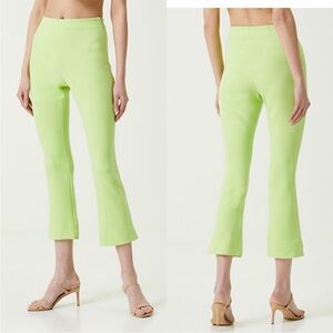 Cult Gaia Light Green Cropped Marie Pants